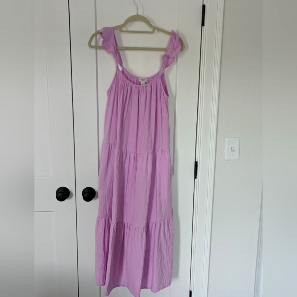 JCrew Gauze midi dress